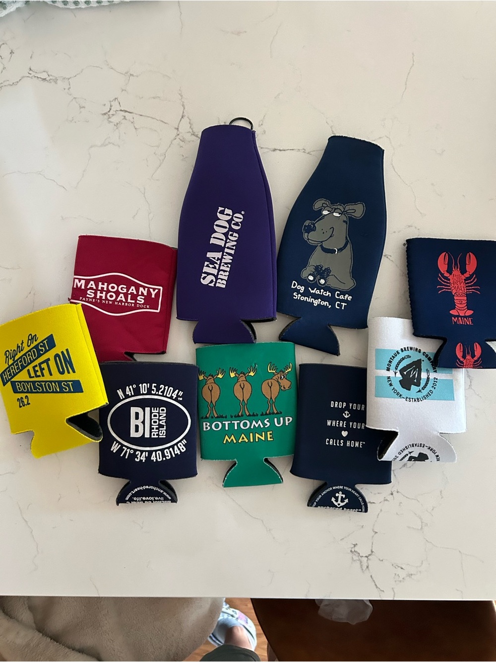 Assorted New England Neoprene Can koozies
